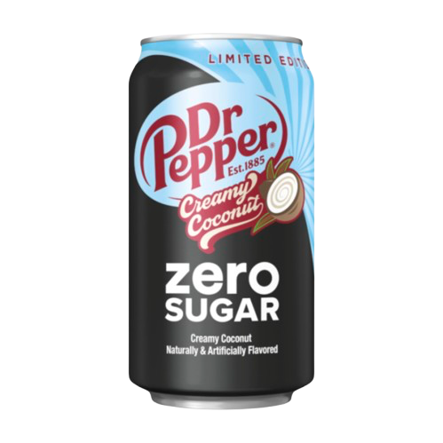 DR PEPPER CREAMY COCONUT ZERO SUGAR 355ML/12OZ (BBD 11/10/2026)