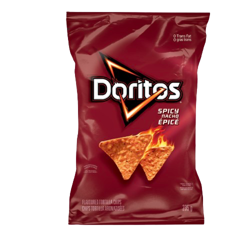 Doritos Tortilla Chips Spicier Nacho 7oz USA