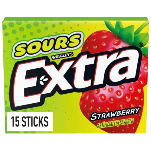 EXTRA SOUR STRAWBERRY 15CT