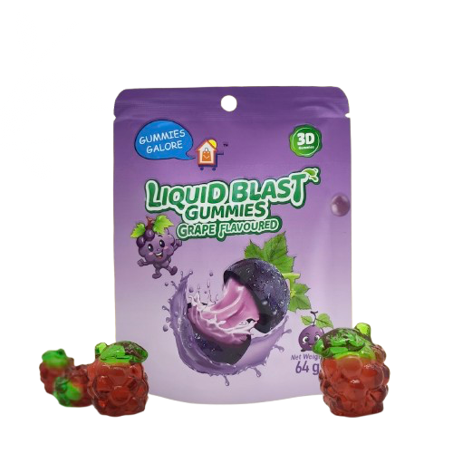 Gummies Galore Liquid Blast 3D Gummy 64g Grape