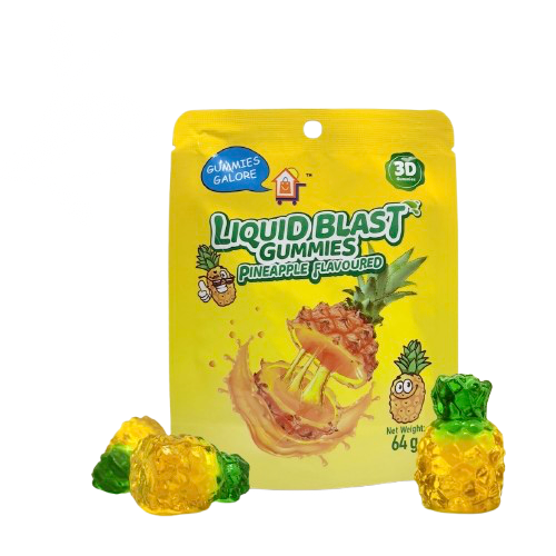 Gummies Galore Liquid Blast 3D Gummy 64g Pineapple