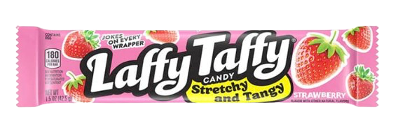 LAFFY TAFFY CANDY 1.5OZ STRETCHY & TANGY STRAWBERRY CANDY