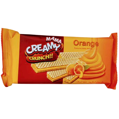 MAMA CREAMY CRUNCH ORANGE WAFER 120G