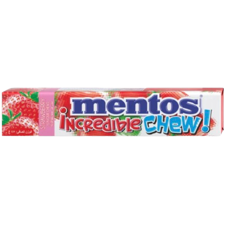 MENTOS INCREDIBLE CHEWS STRAWBERRY 45G