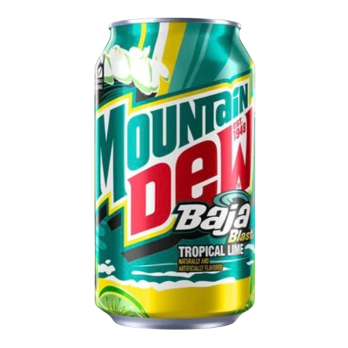 MOUNTAIN DEW BAJA BLAST 355ML/12OZ
