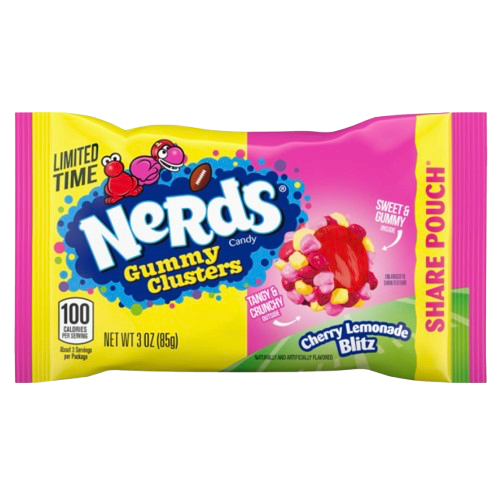 NERDS GUMMY CLUSTERS CHERRY LEMONADE BLITZ 3OZ