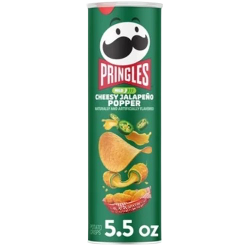 PRINGLES CHEESY JALAPENO POPPER 156G/5.5OZ USA