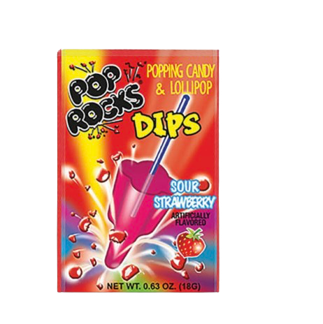 POP ROCKS DIPS SOUR STRAWBERRY 0.63OZ