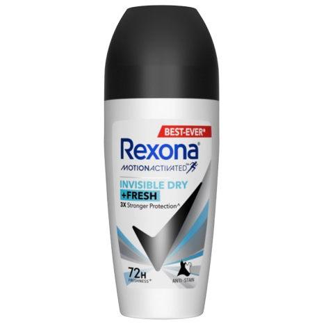 Rexona Invisible Dry+Fresh Women's Roll On Deo 45ml