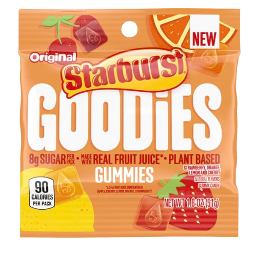 STARBURST GOODIES ORIGINAL GUMMIES 1.8OZ