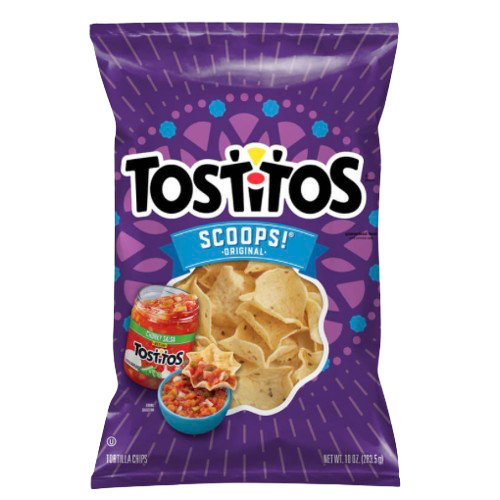 TOSTITOS SCOOPS CORN CHIPS 10OZ USA