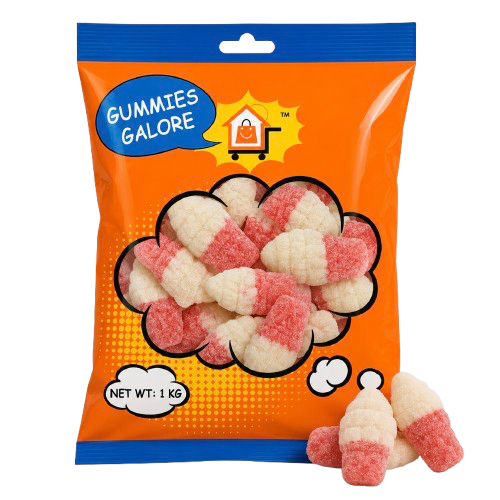 GUMMIES GALORE SOUR ICE CREAM CONES 1KG