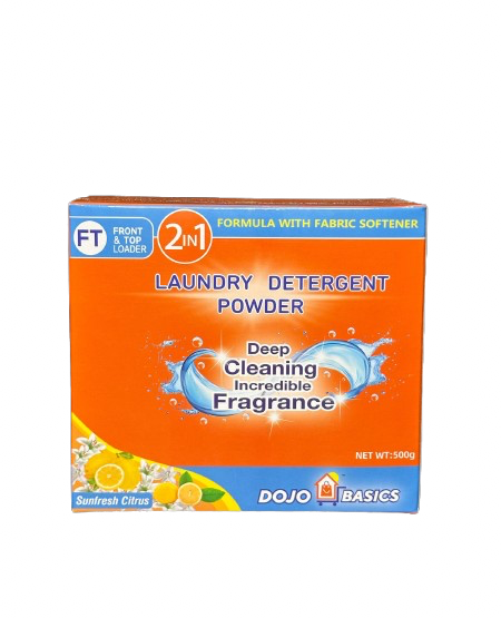 DOJO BASICS DETERGENT POWDER 500 GM CITRUS FRESH
