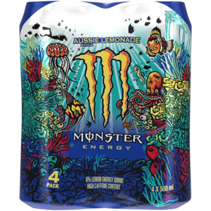 Monster 4 Pack Aussie Lemonade