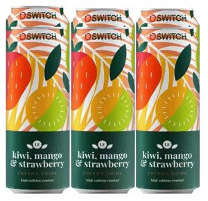 6 PACK SWITCH ENERGY DRINK KIWI MANGO STRAWBERRY 500ML