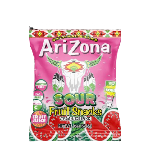 ARIZONA FRUIT SNACKS SOUR MIXED WATERMELON 5 OZ