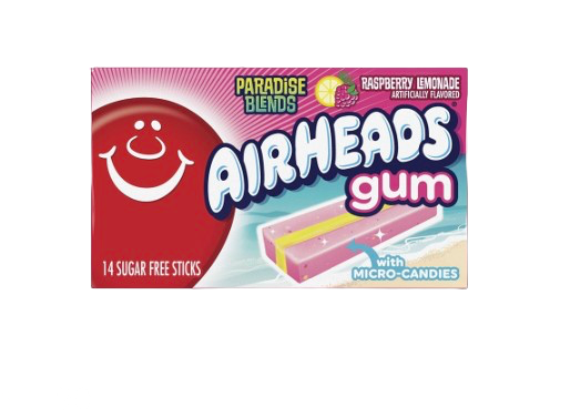 AIRHEADS GUM RASPBERRY LEMONADE 33G