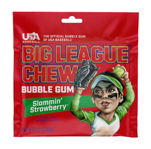 BIG LEAGUE CHEW STRAWBERRY 343G