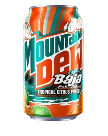 Mountain Dew Baja Blast Tropical Cabo Citrus 355ml (BBD 25/05/2026)