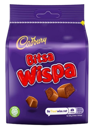 CADBURY BAG BITSA WISPA 95G UK