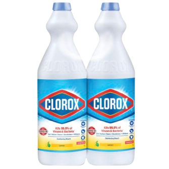 Clorox Liquid Bleach Lemon 1LX2 Twin Pack