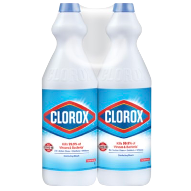 Clorox Liquid Bleach Original 1LX2 Twin Pack