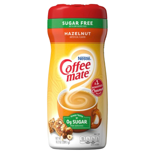 COFFEE MATE SUGAR FREE HAZELNUT 10.2OZ