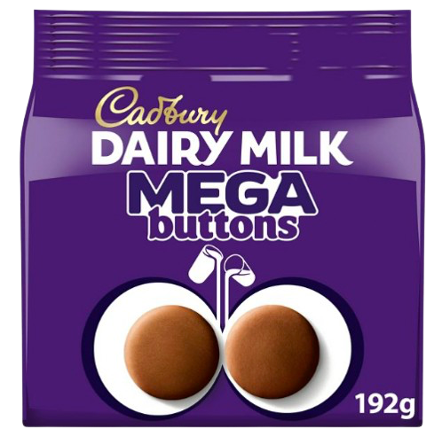 CADBURY POUCH MEGA GIANT BUTTONS 192G