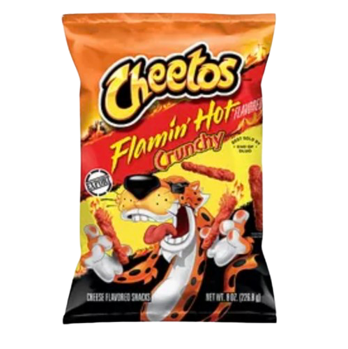 Cheetos Corn Puffs Crunchy Flamin Hot 8oz USA