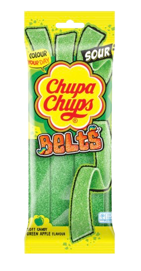 Chupa Chups Sour Green Apple Belts (Airfreight UK)