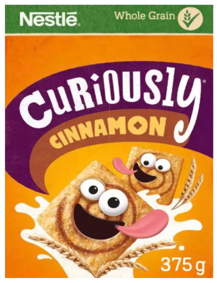 NESTLE CURIOUSLY CINNAMON 375G UK