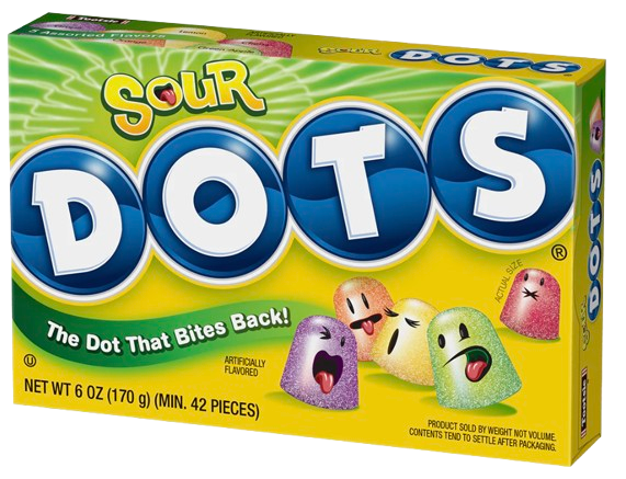 TOOTSIE DOTS SOUR 170 GRAMS