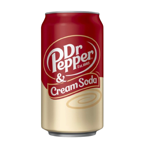 DR PEPPER CREAM SODA 355ML/12OZ