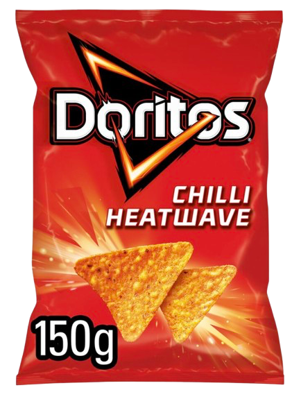 DORITOS 150G CHILLI HEATWAVE UK (BBD 24/08/24)