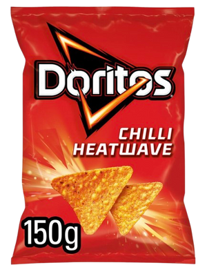 DORITOS 150G CHILLI HEATWAVE UK (BBD 24/08/24)