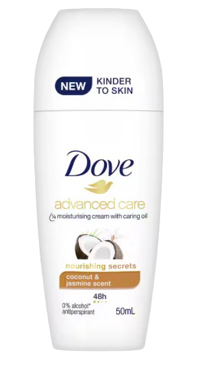DOVE ROLL ON COCONUT & JASMINE 50ML