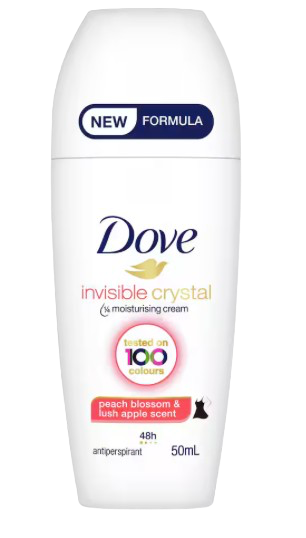 DOVE ROLL ON INVISIBLE CRYSTAL 50ML