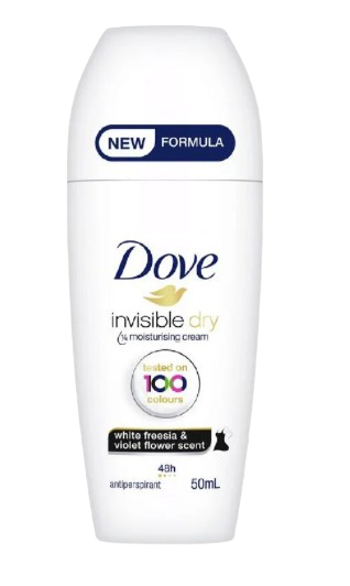 DOVE ROLL ON INVISIBLE DRY W 50ML