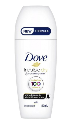 DOVE ROLL ON INVISIBLE DRY W 50ML