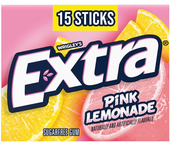 EXTRA PINK  LEMONADE 15 STICKS USA