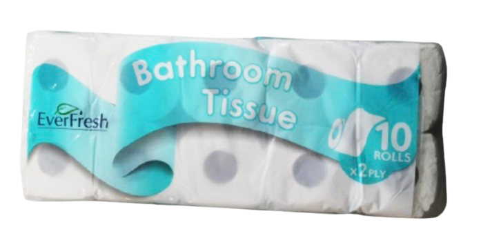 EVERFRESH BATHROOM TISSUE TOILET ROLL 10s (29/01/24)