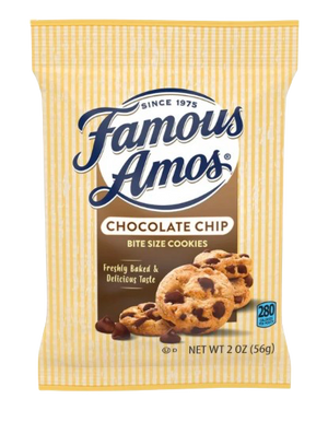 FAMOUS AMOS CHOCOLATE CHIP BISCUITS 56G USA