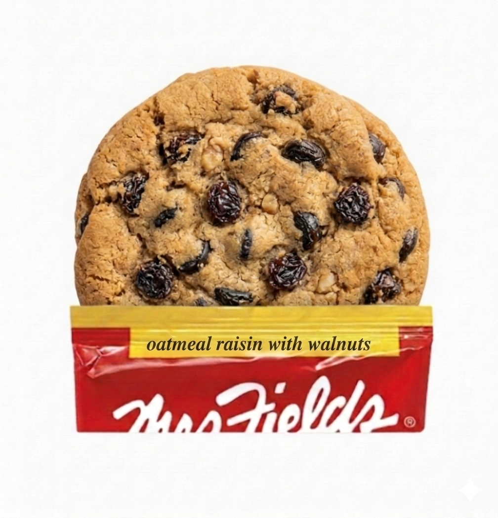 MRS FIELDS BIG COOKIE USA- OATMEAL, WALNUT & RASINS