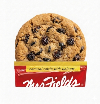 MRS FIELDS BIG COOKIE USA- OATMEAL, WALNUT & RASINS