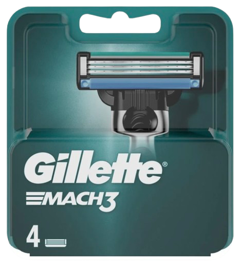 GILLETTE MACH 3 CARTRIDGE 4PK