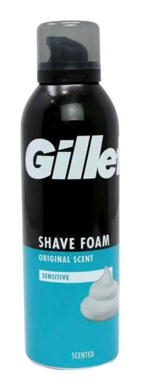 GILLETTE SENSITIVE SHAVING FOAM 200ML