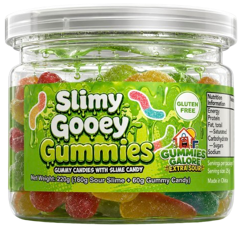 Gummies Galore Slimy Gooey Gummies Sour Apple 220g