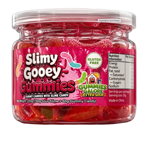 Gummies Galore Slimy Gooey Gummies Sour Cherry 220g
