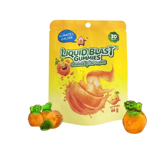 Gummies Galore Liquid Blast 3D Gummy 64g Orange