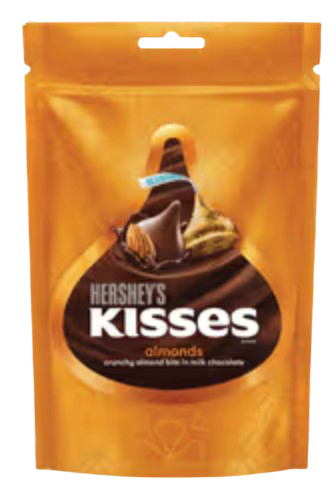 HERSHEY KISSES 33.6GM ALMOND